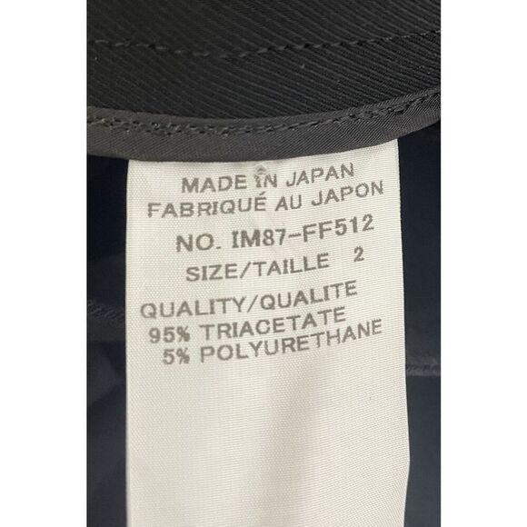 ISSEY MIYAKE Black Wide Leg Trousers Pants Leg Slit Split Japan Size 2 - Picture 8 of 16